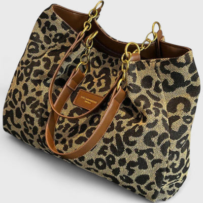 Clara | Leopardmønstret Shopper Taske