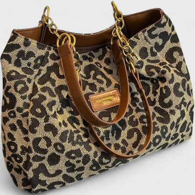 Clara | Leopardmønstret Shopper Taske