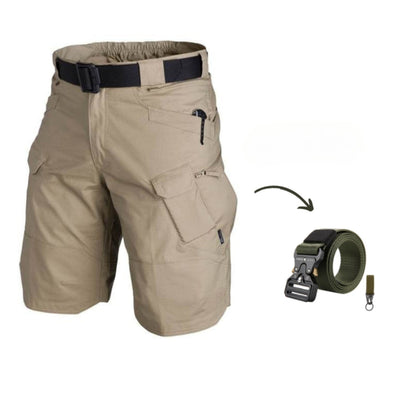 Laurits | Cargo shorts med 7 lommer og gratis bælte
