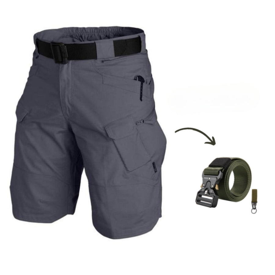 Laurits | Cargo shorts med 7 lommer og gratis bælte