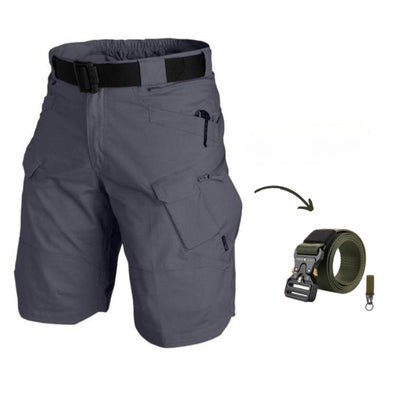 Laurits | Cargo shorts med 7 lommer og gratis bælte