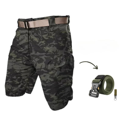 Laurits | Cargo shorts med 7 lommer og gratis bælte