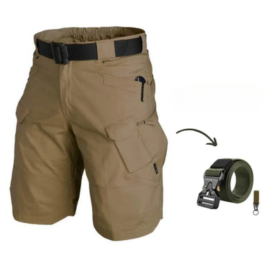 Laurits | Cargo shorts med 7 lommer og gratis bælte