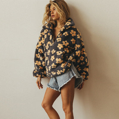Lea | Blomstret Fleece