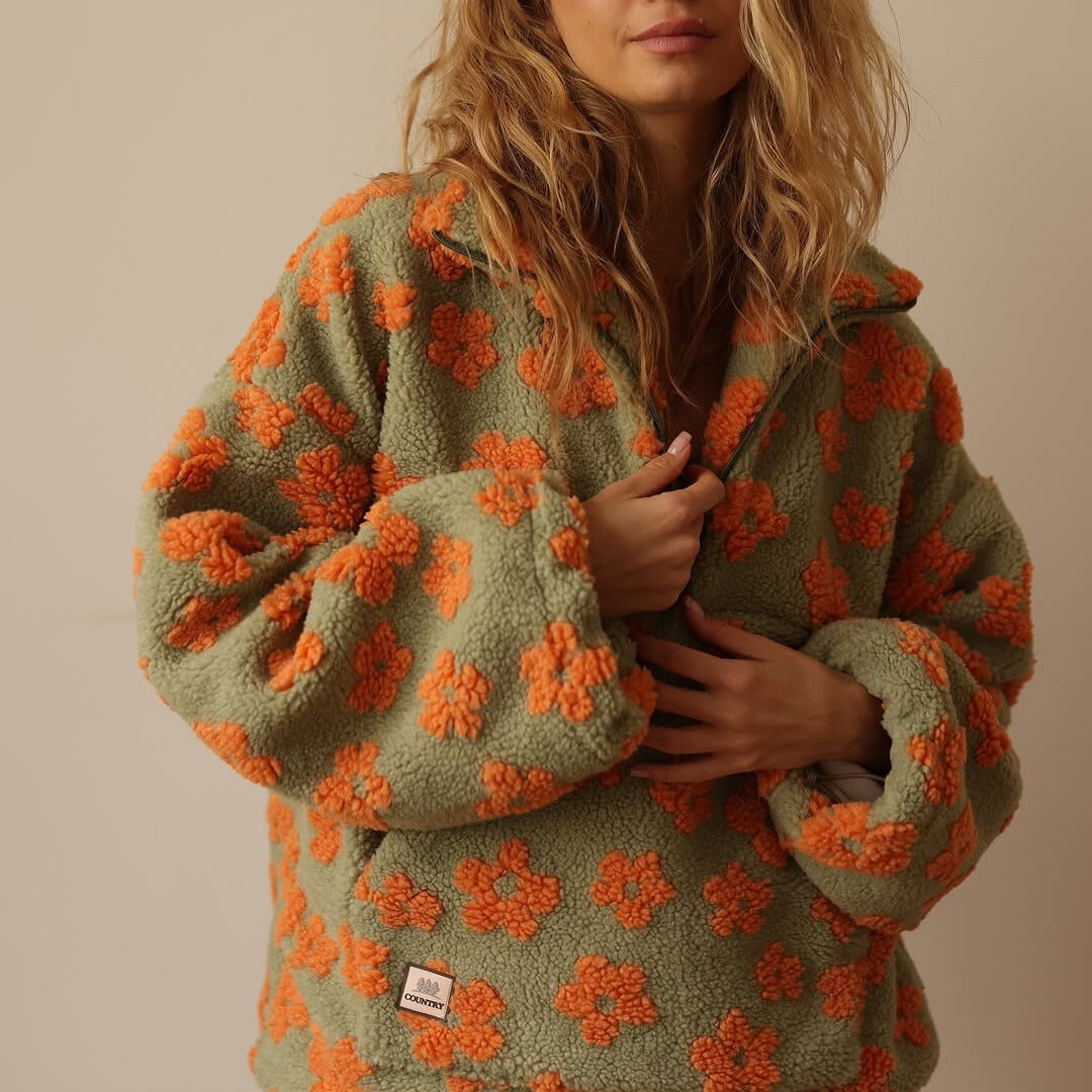 Lea | Blomstret Fleece