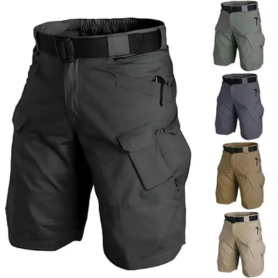 Laurits | Cargo shorts med 7 lommer og gratis bælte