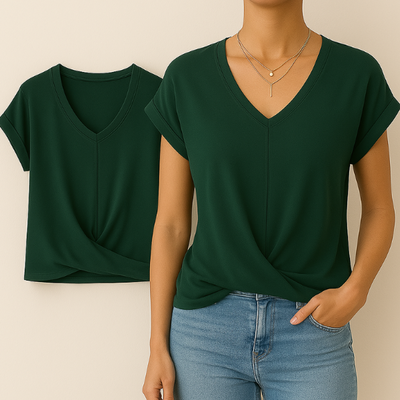 Laura | Hverdags T-shirt med V-hals