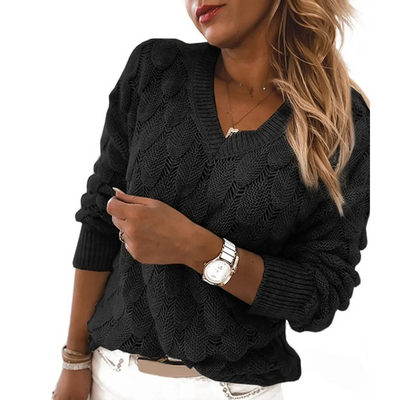 Olivia | Sweater med V-hals