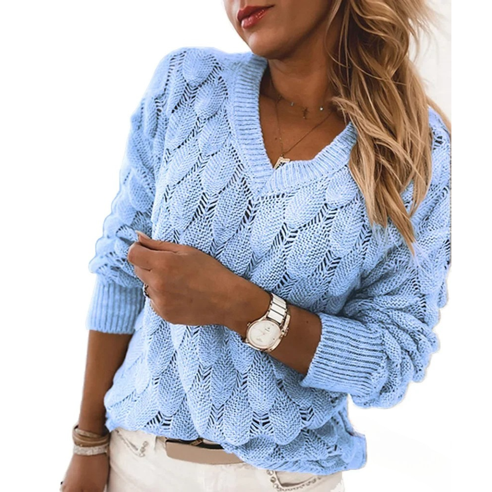 Olivia | Sweater med V-hals