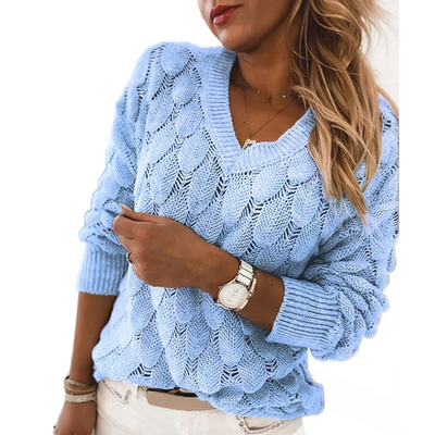 Olivia | Sweater med V-hals