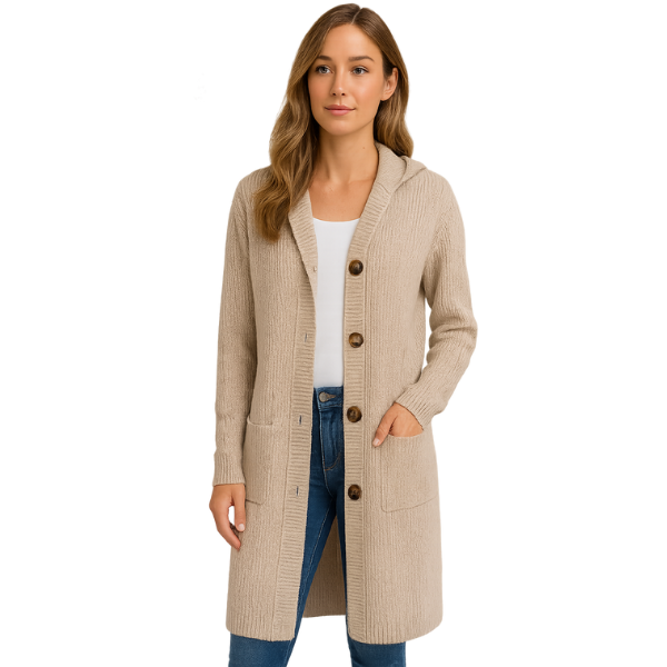 Alberte | Elegant lang cardigan til kvinder