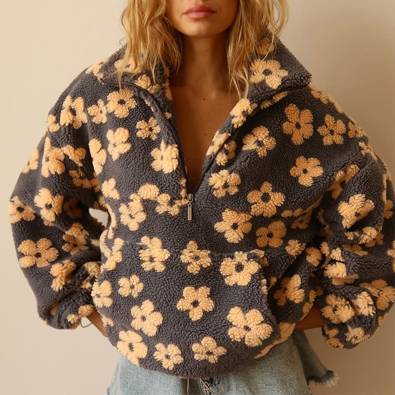 Lea | Blomstret Fleece