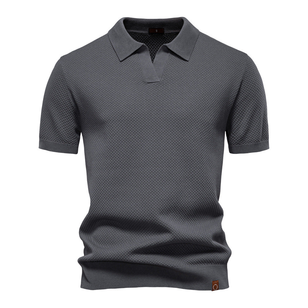 Edvards – Struktureret Polo-Shirt