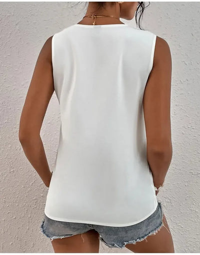 Anna | Elegant bluse med fin blonde