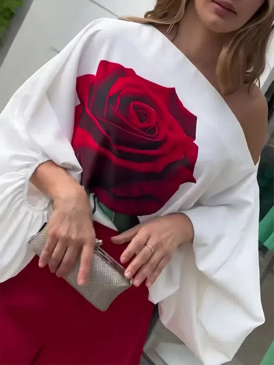 Liv | Sæt med blomstret T-shirt + bukser
