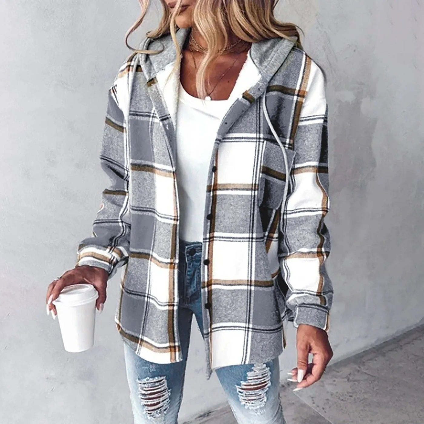 Malou | Ternet Hoodie Jakke