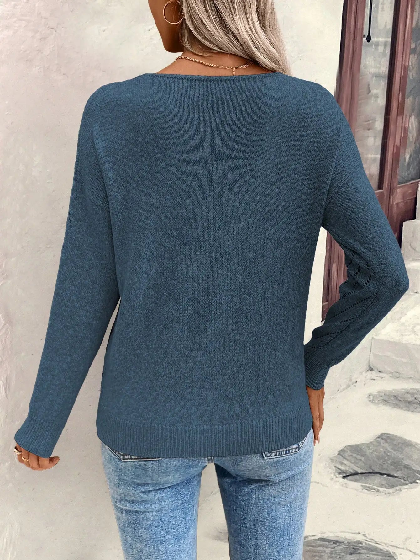 Josefine | Dagens sweater med V-udskæring