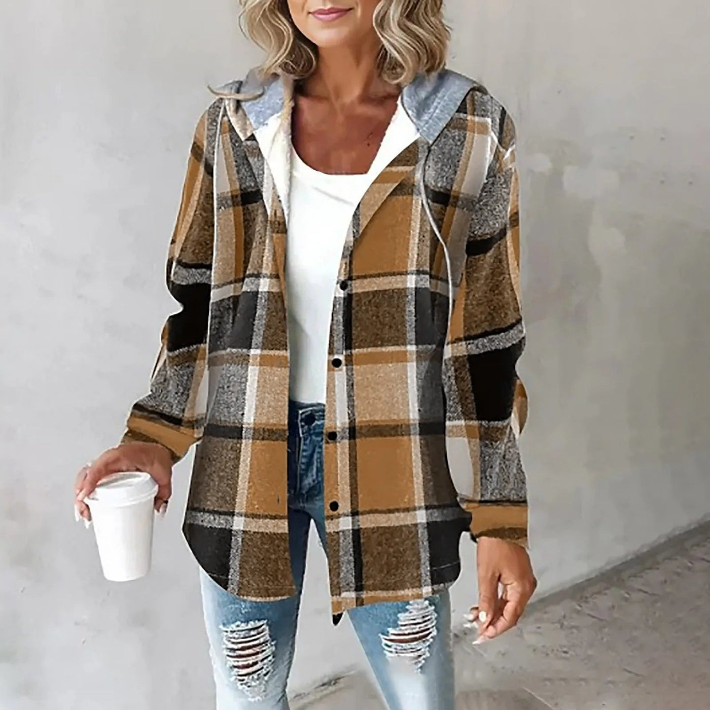 Malou | Ternet Hoodie Jakke