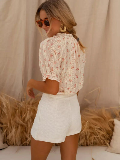 Olivia | Blomstret bluse med sommerens magi