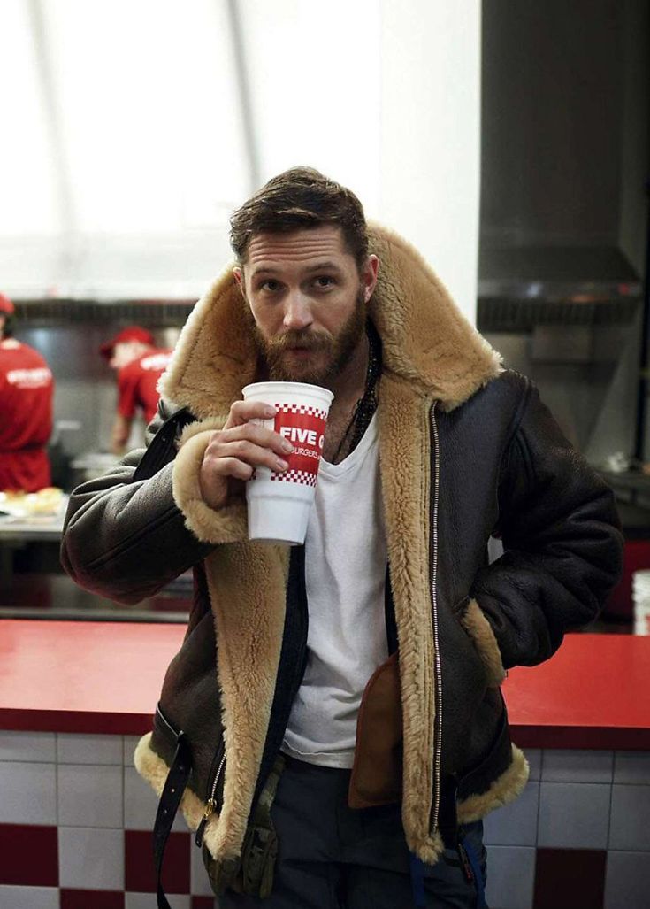 Victor Marius | Læderjakke med Shearling-For