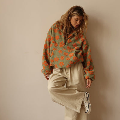 Lea | Blomstret Fleece
