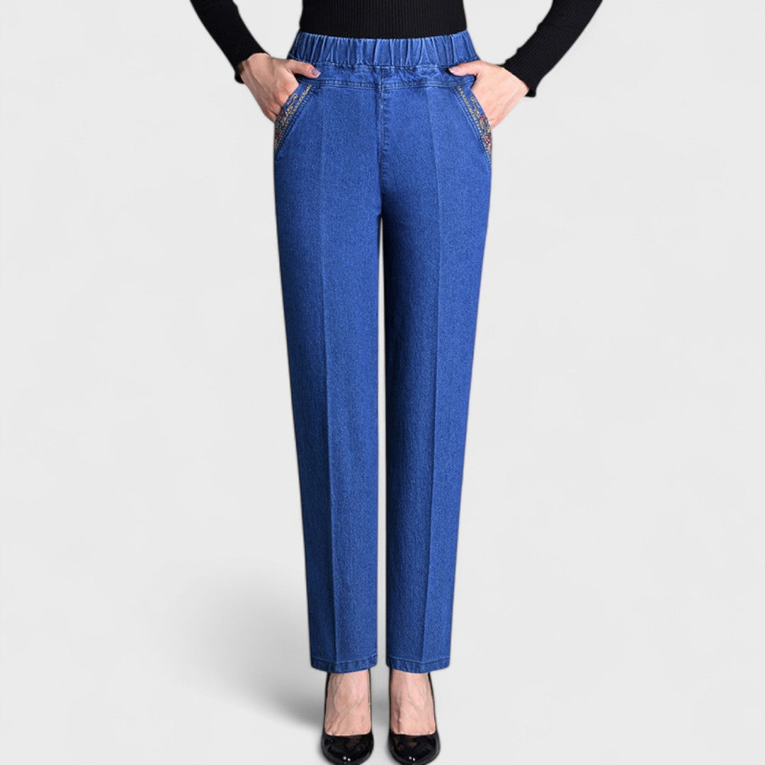 Rikke | Elastisk Talje Jeans
