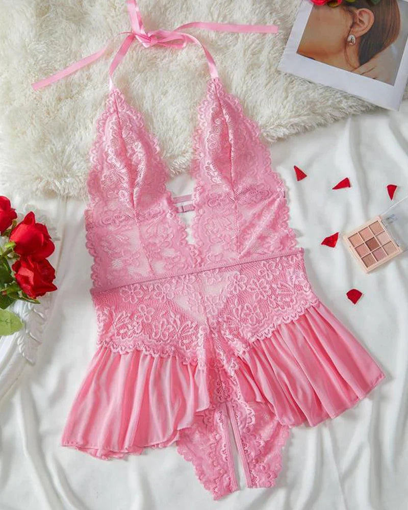 Līna | Sexet ensfarvet pyjamas i blonder til kvinder